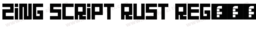 Zing Script Rust Reg字体转换